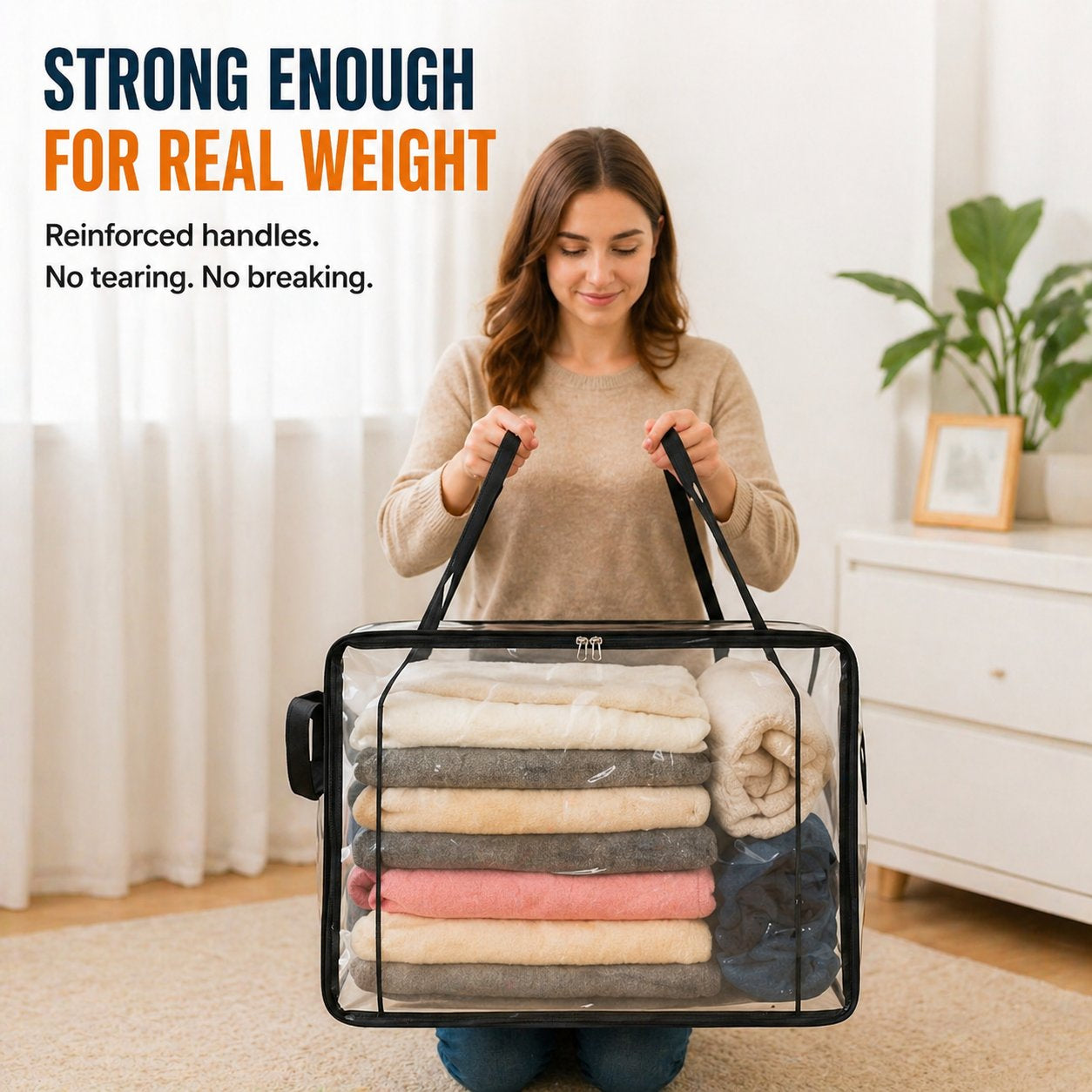🔥UP TO 49% OFF🔥📦Large Heavy-Duty Thick Plastic Clear Storage