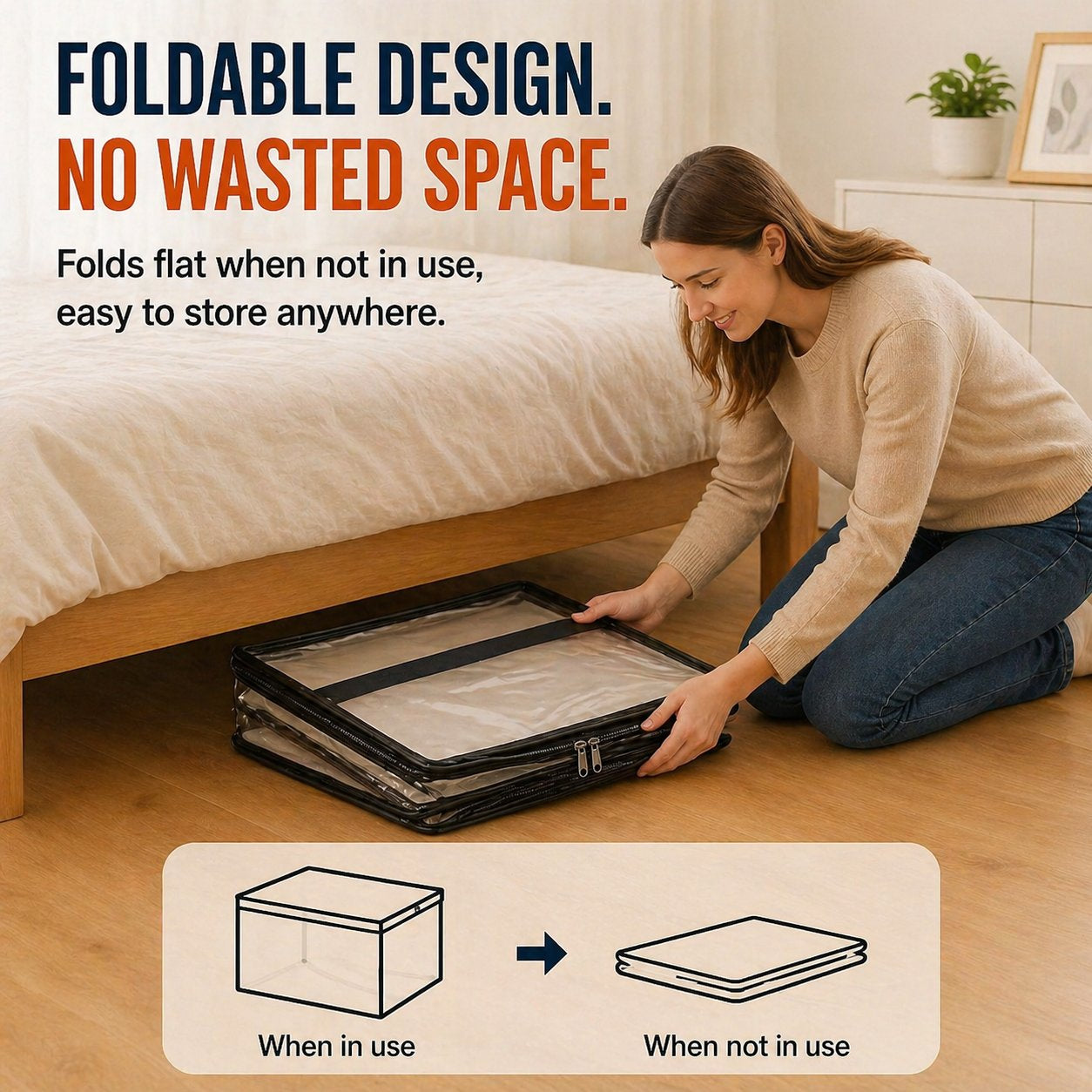 🔥UP TO 49% OFF🔥📦Large Heavy-Duty Thick Plastic Clear Storage