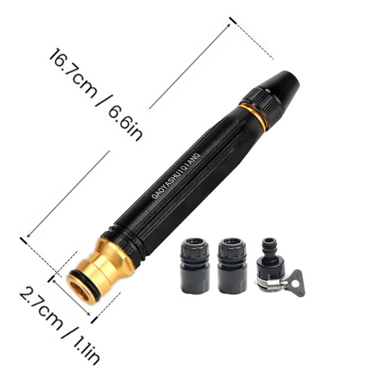 4-In-1 High-Pressure Water Spray Gun Set - Multi-Functional Garden Hose Nozzle for Grime Blasting