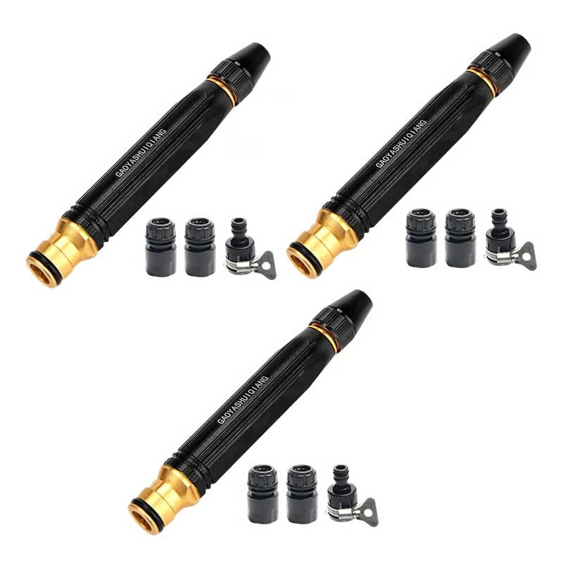 4-In-1 High-Pressure Water Spray Gun Set - Multi-Functional Garden Hose Nozzle for Grime Blasting