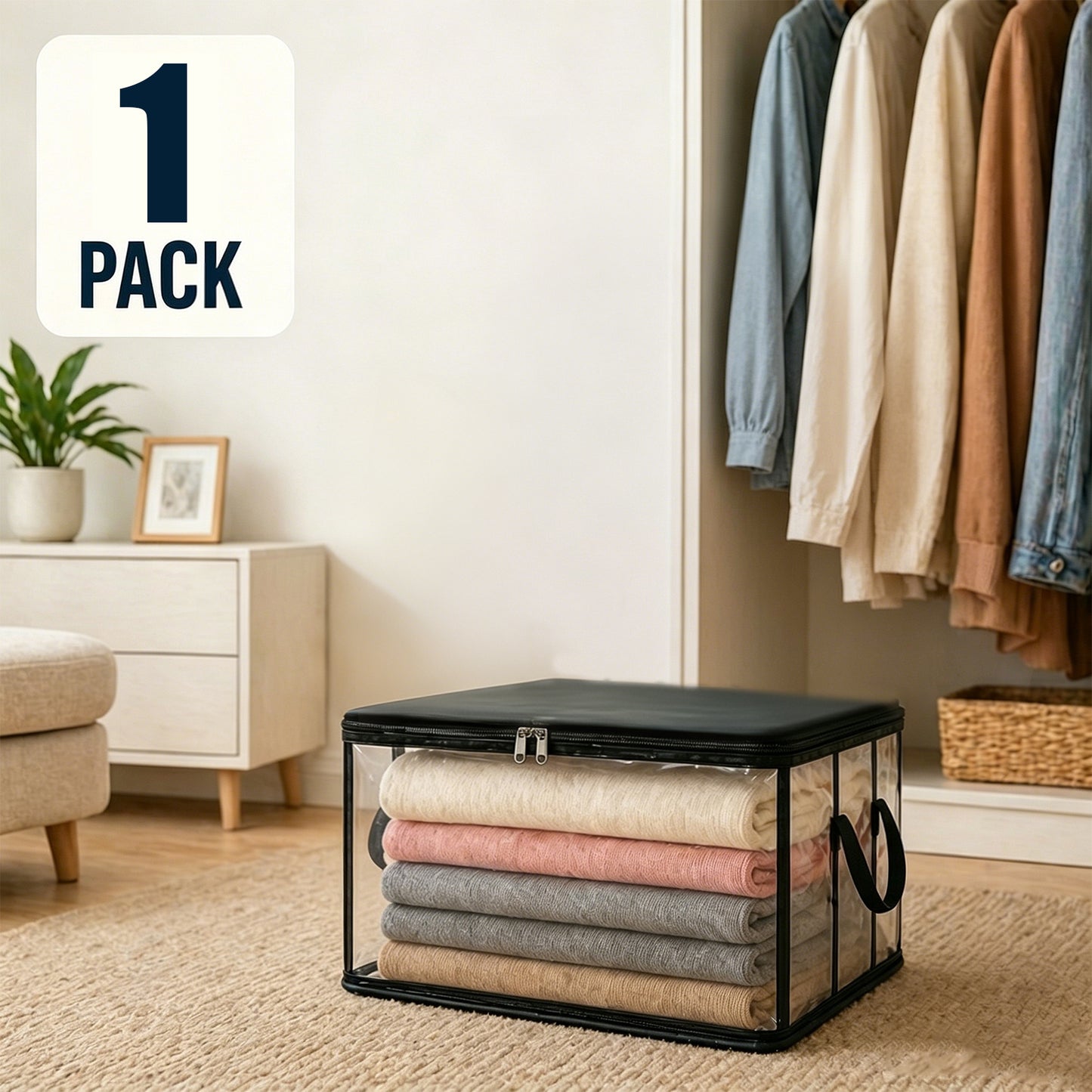 🔥UP TO 49% OFF🔥📦Large Heavy-Duty Thick Plastic Clear Storage