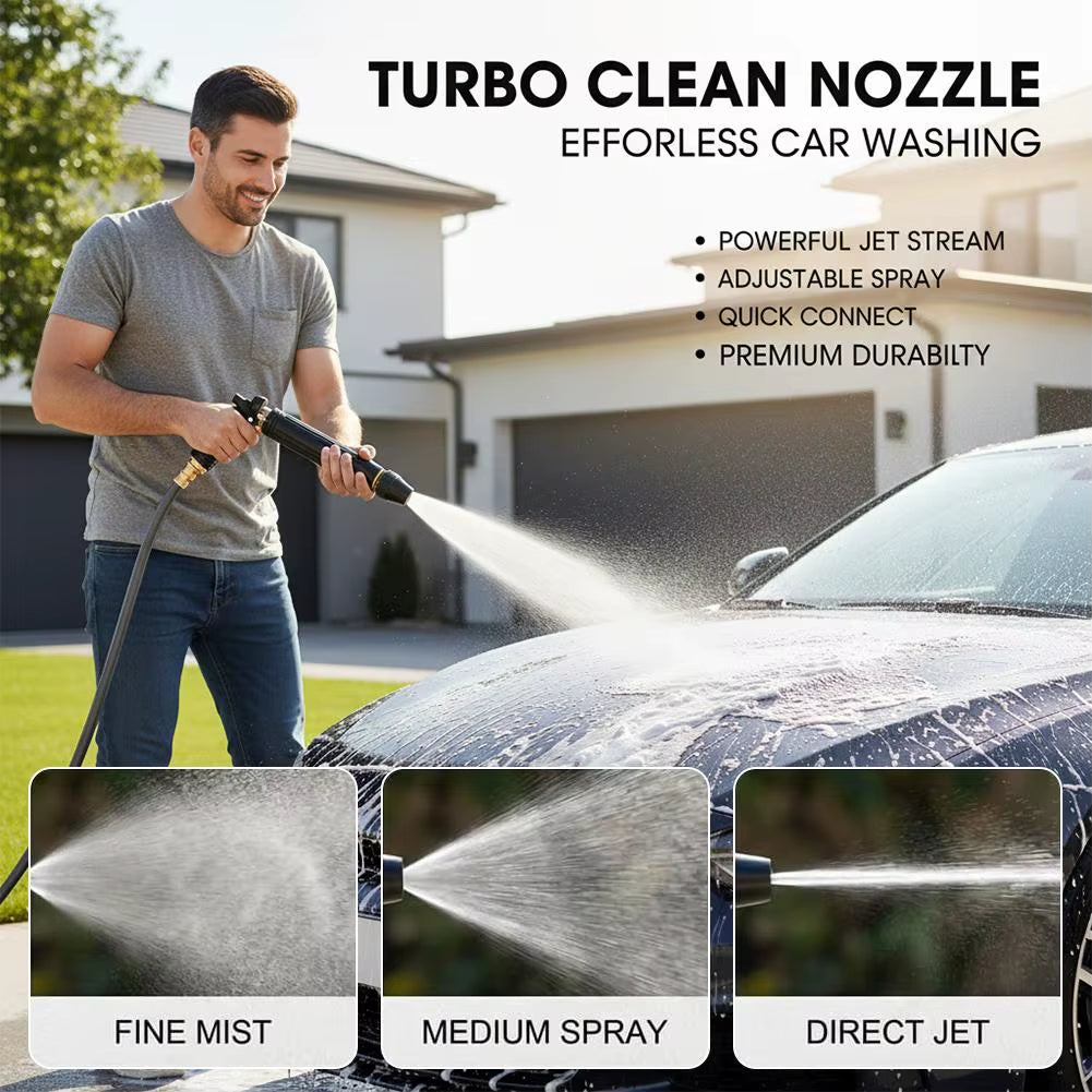 4-In-1 High-Pressure Water Spray Gun Set - Multi-Functional Garden Hose Nozzle for Grime Blasting