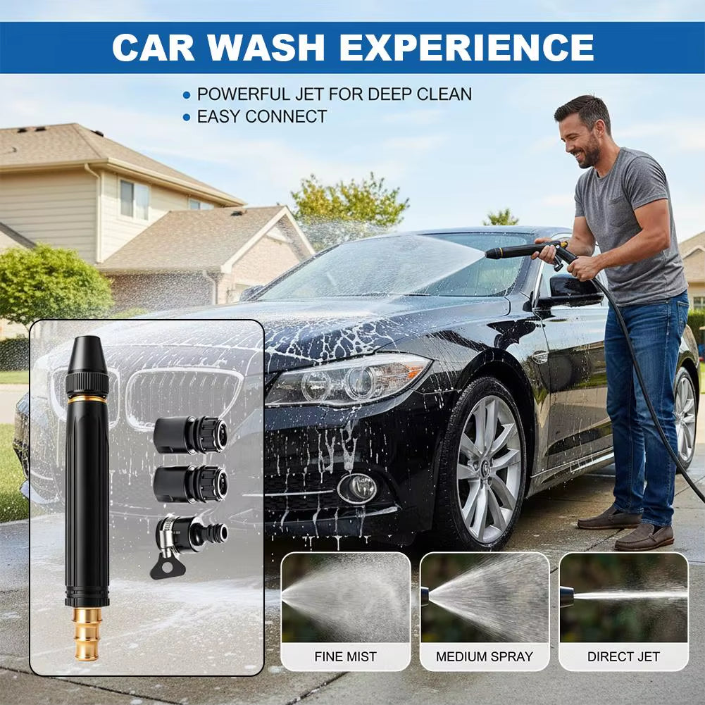 4-In-1 High-Pressure Water Spray Gun Set - Multi-Functional Garden Hose Nozzle for Grime Blasting